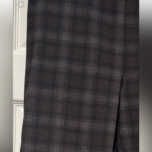 1/2 off sale! NWOT LOFT Plaid Slim Pants - Black, brown and grey - Picture 4 of 4